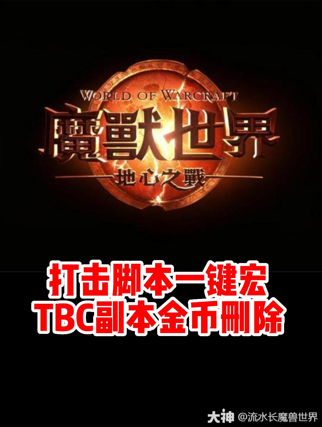 打击脚本一键宏!TBC副本金币全删除!#魔兽世界# #地心之战# #网易大神#哔哩哔哩bilibili