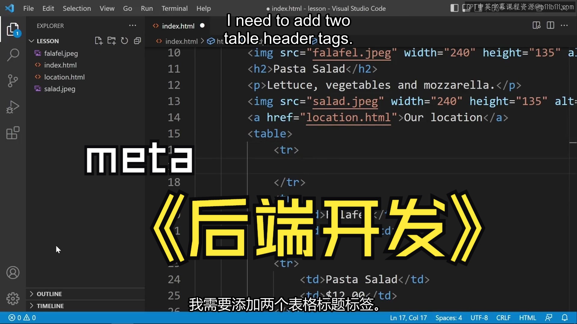 Meta《后端开发(简介/Python/Git/数据库)|Meta BackEnd Developer》中英字幕哔哩哔哩bilibili