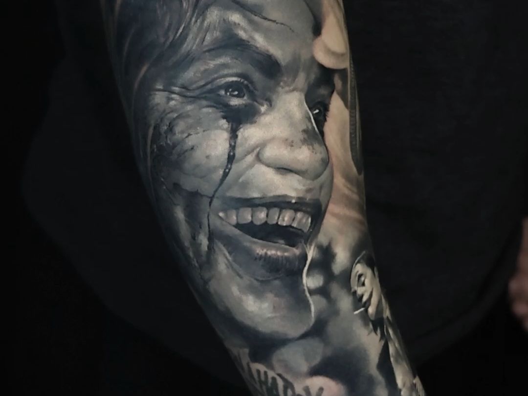 小丑纹身修改进度