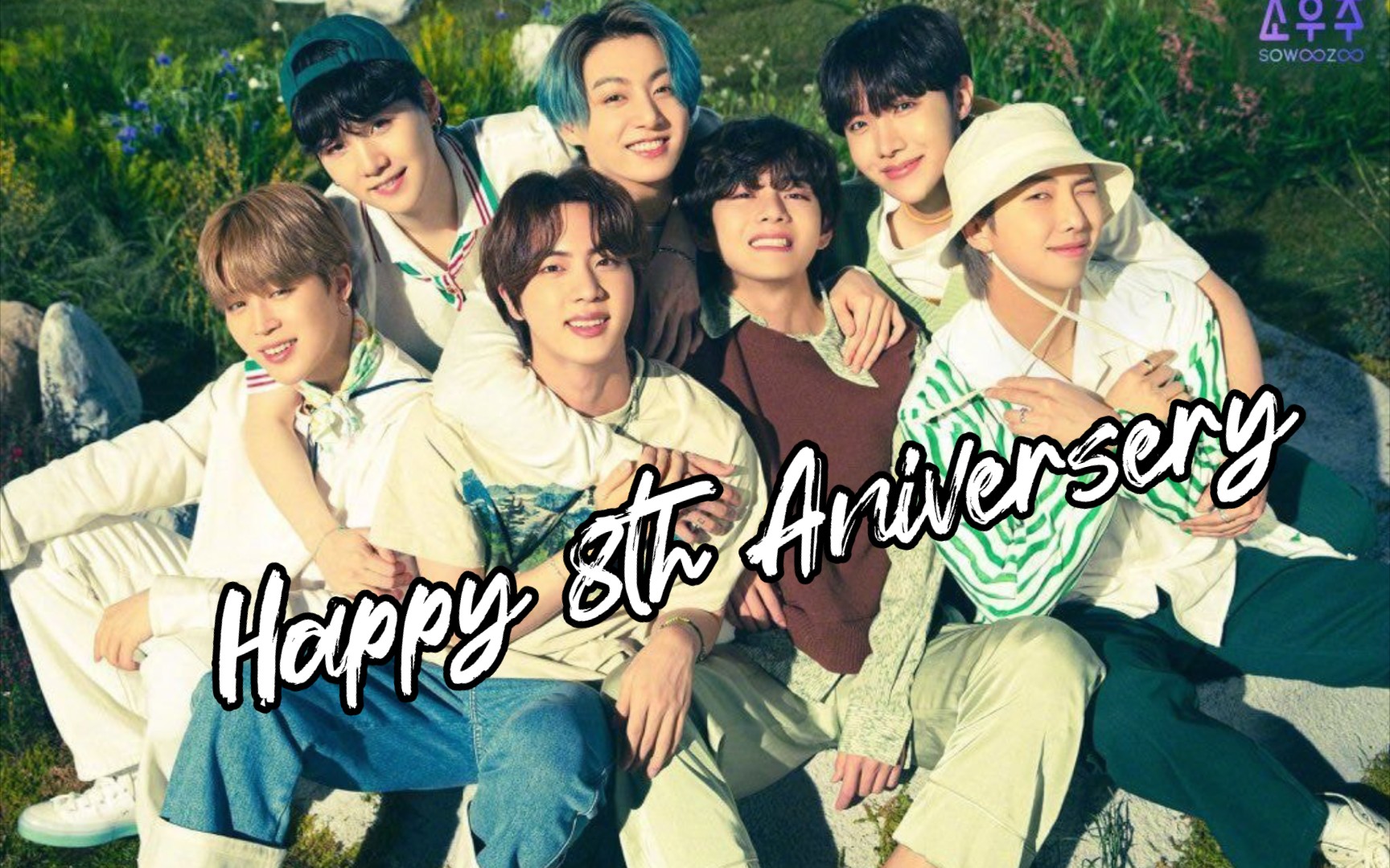 【bts】 在名为防弹的银河里播种下名为阿米的星星,八周年快乐!