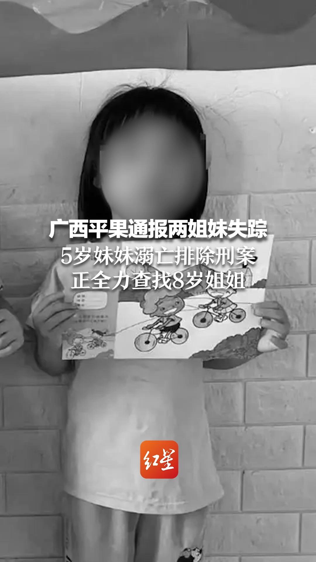 广西平果通报两姐妹失踪:5岁妹妹溺亡排除刑案,正全力查找8岁姐姐哔哩哔哩bilibili