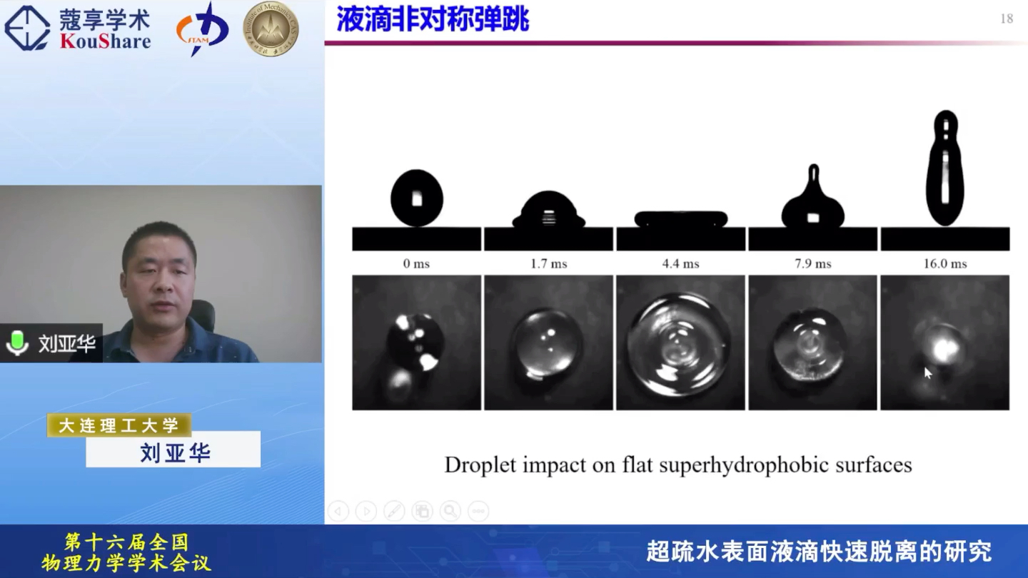 超疏水表面快速脱离哔哩哔哩bilibili