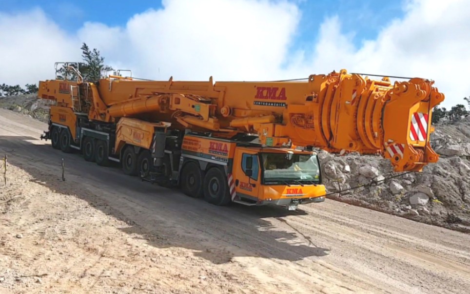 利勃海尔ltm 11200-9.1起重机转场(kma centroamerica)