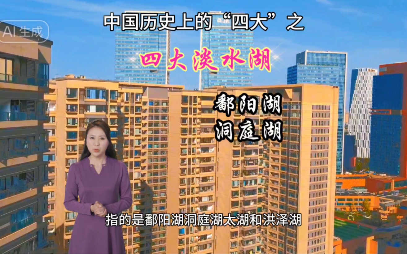 中国历史上的"四大"之四大淡水湖