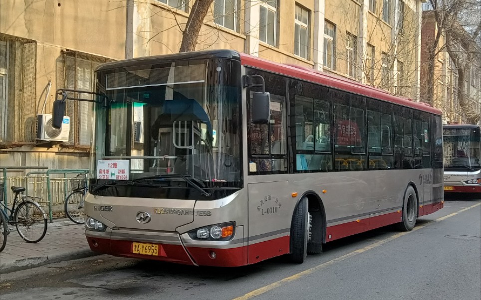【天津公交】12路 海格客车 klq6109gaheve5b 松正四代 行走视频 后窗
