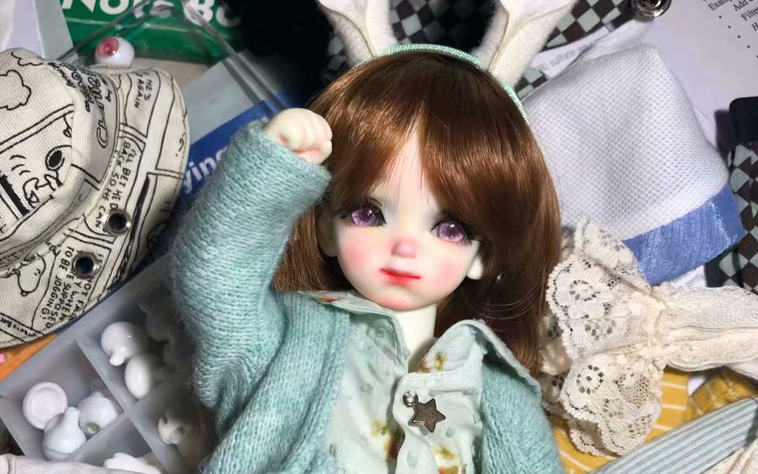 【bjd】开箱慕韩太太的自制六分单头芋圆哔哩哔哩bilibili