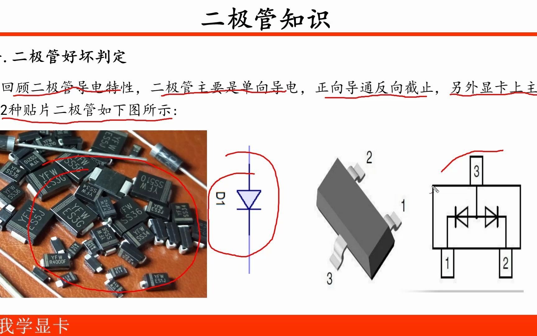 维修显卡,先要学会判断二极管好坏,基本上就能判断60%故障哔哩哔哩bilibili