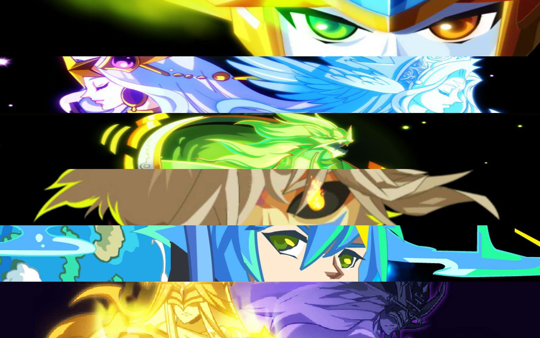 瑶玲奥奇传说神职精灵们的进化大招秀