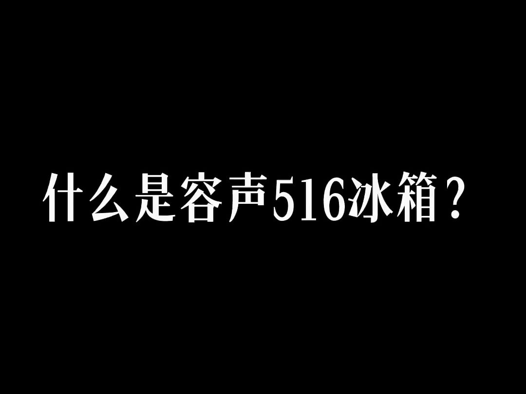 什么是容声516冰箱?哔哩哔哩bilibili