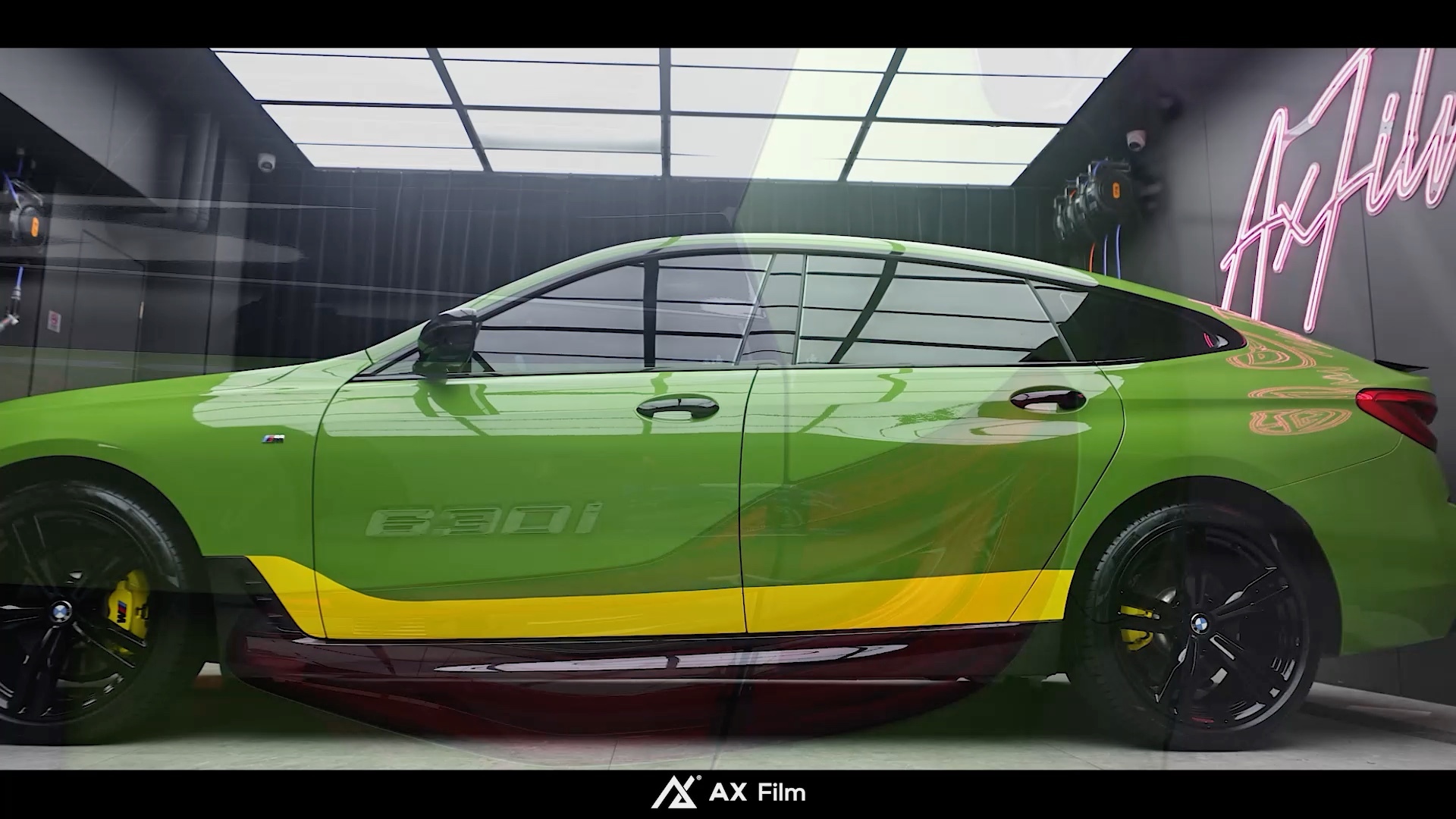 绿幽幽的还挺好看|成都愉航汽车贴膜|愉航贴膜|愉航改色贴膜