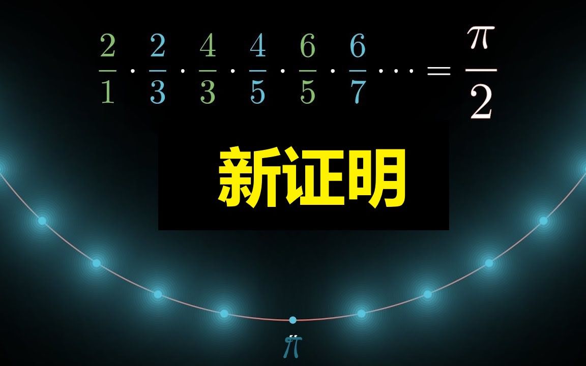 【官方双语】这个无限乘积为什么等于π/2? 沃利斯乘积的新证明