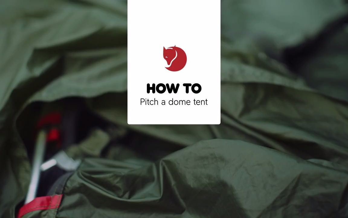 [图]How to pitch a dome tent _ Fjällräven