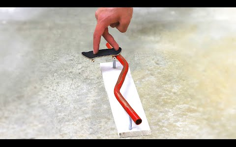 指板大佬自制z字形手指滑板轨道