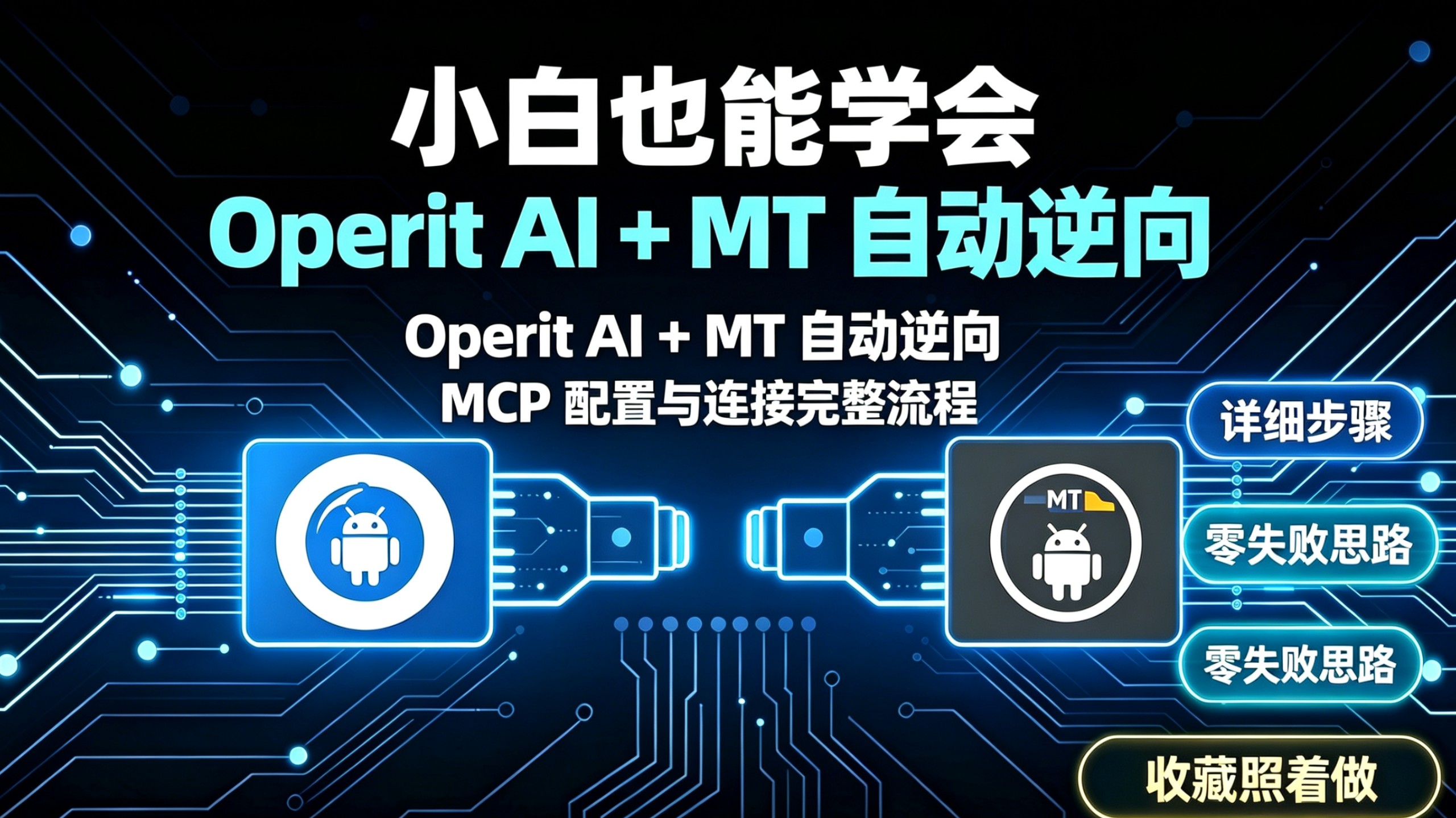 详细讲解ai自动逆向分析：Operit AI 搭配 MT 管理器：MCP 配置与连接完整流程