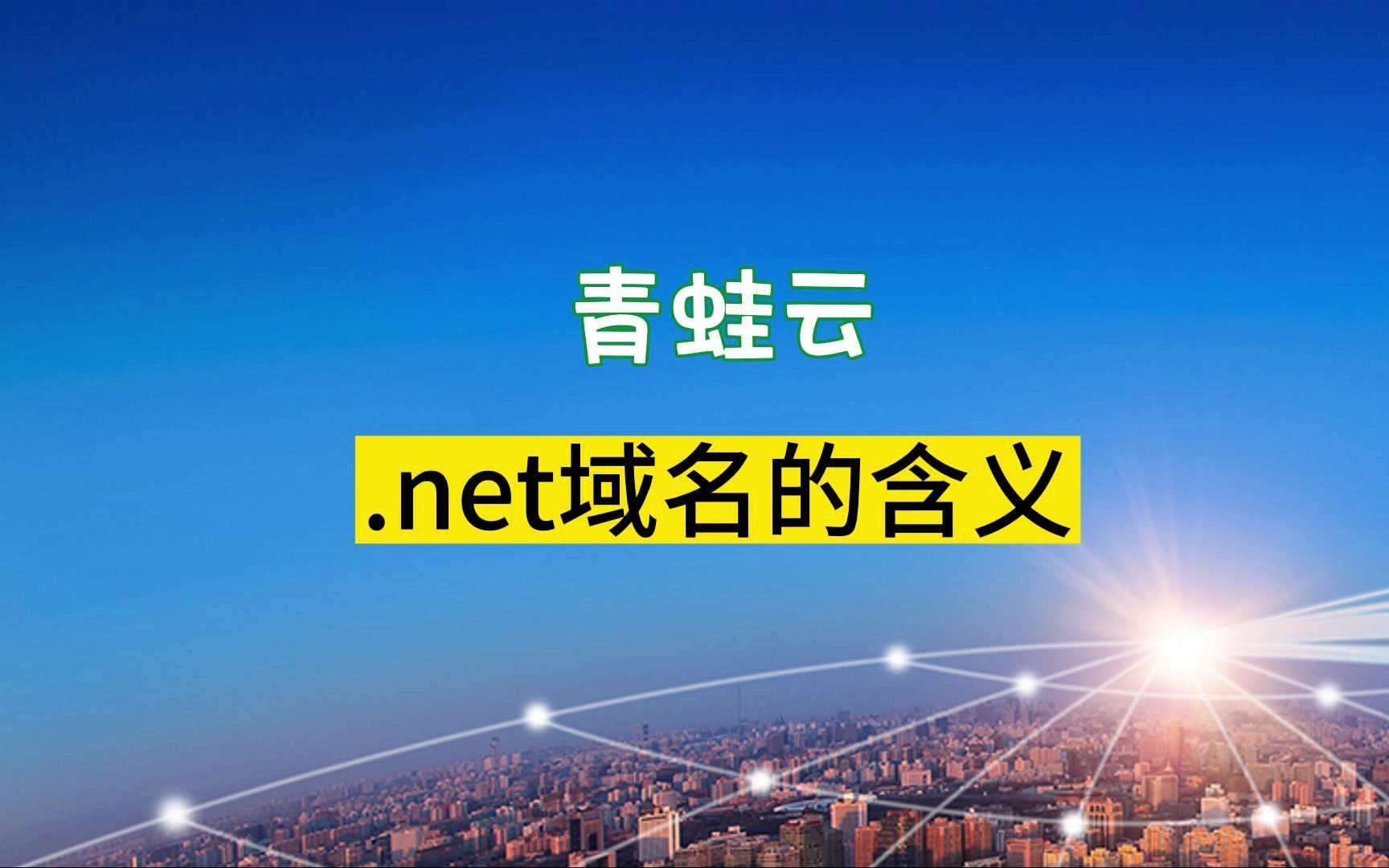.net域名有什么含义