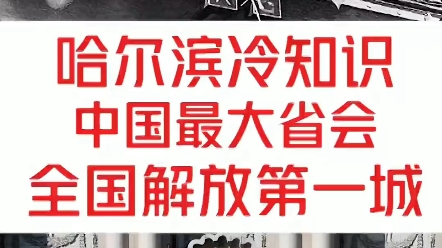 哈尔滨冷知识,你知道几个?#哈尔滨 #冷知识 #冰城哔哩哔哩bilibili