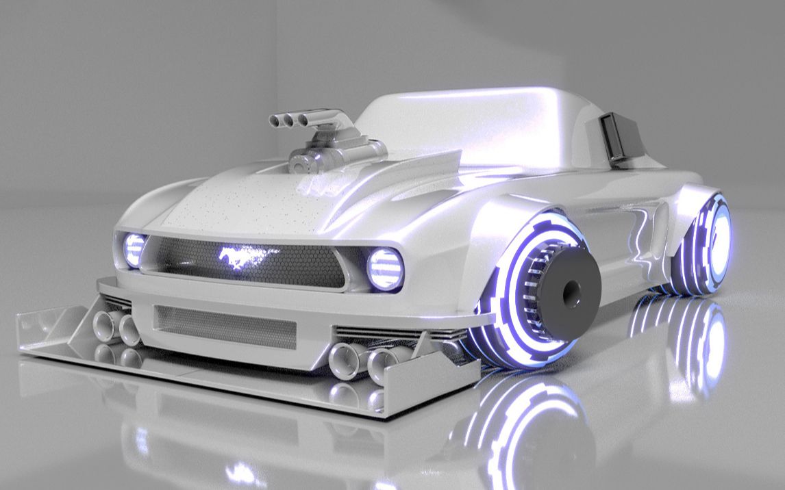 【maya建模】超跑赛车模型制作教程,maya零基础布线卡线教学