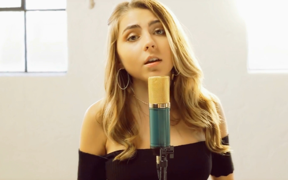 金发小美女jada facer携alex goot 翻唱 zedd《happy now》_哔哩哔哩