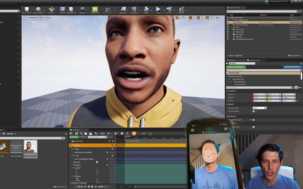 live link face tutorial with new metahumans in unreal engine 4