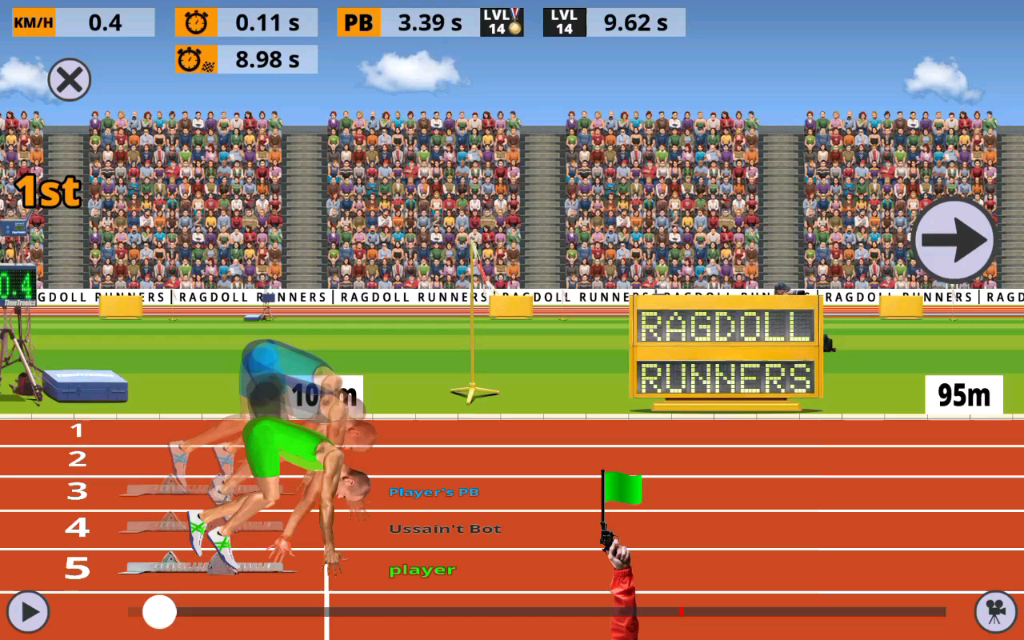 ragdoll runnerseasy100m新纪录 8.98_哔哩哔哩_bilibili