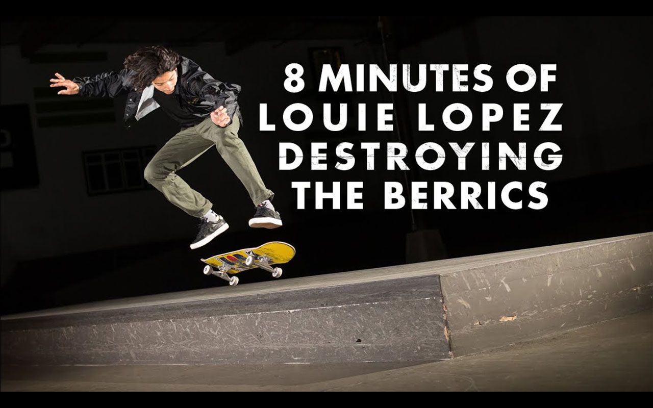 converse帅气滑手louie lopez 8分钟炮轰berrics板场_哔哩哔哩_bili