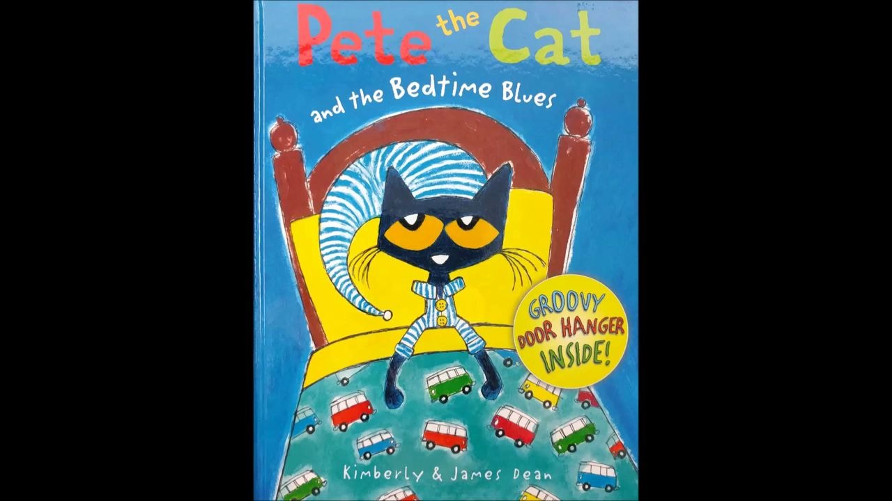 [图]Pete the Cat and the Bedtime Blues (皮特猫系列)｜读英文绘本