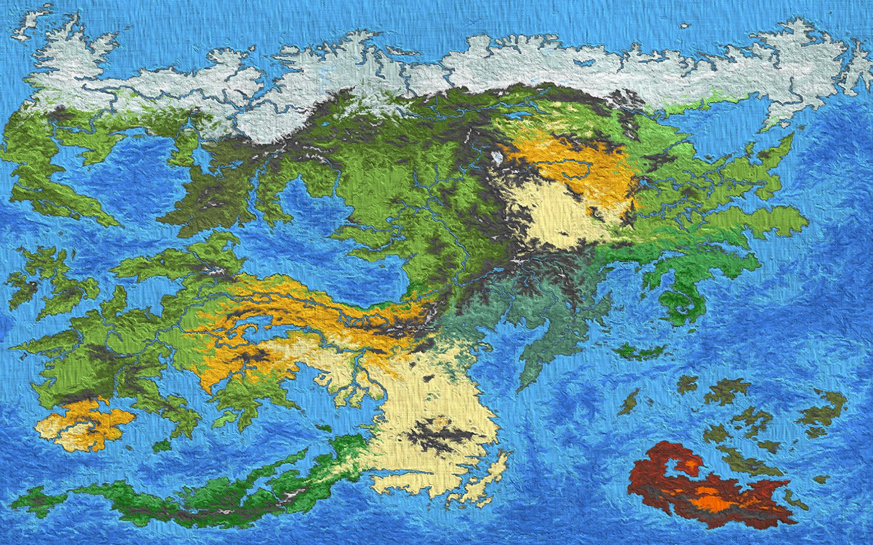 【worldbox/世界盒子】手绘自制超精细的大型架空地图-方塔苏斯