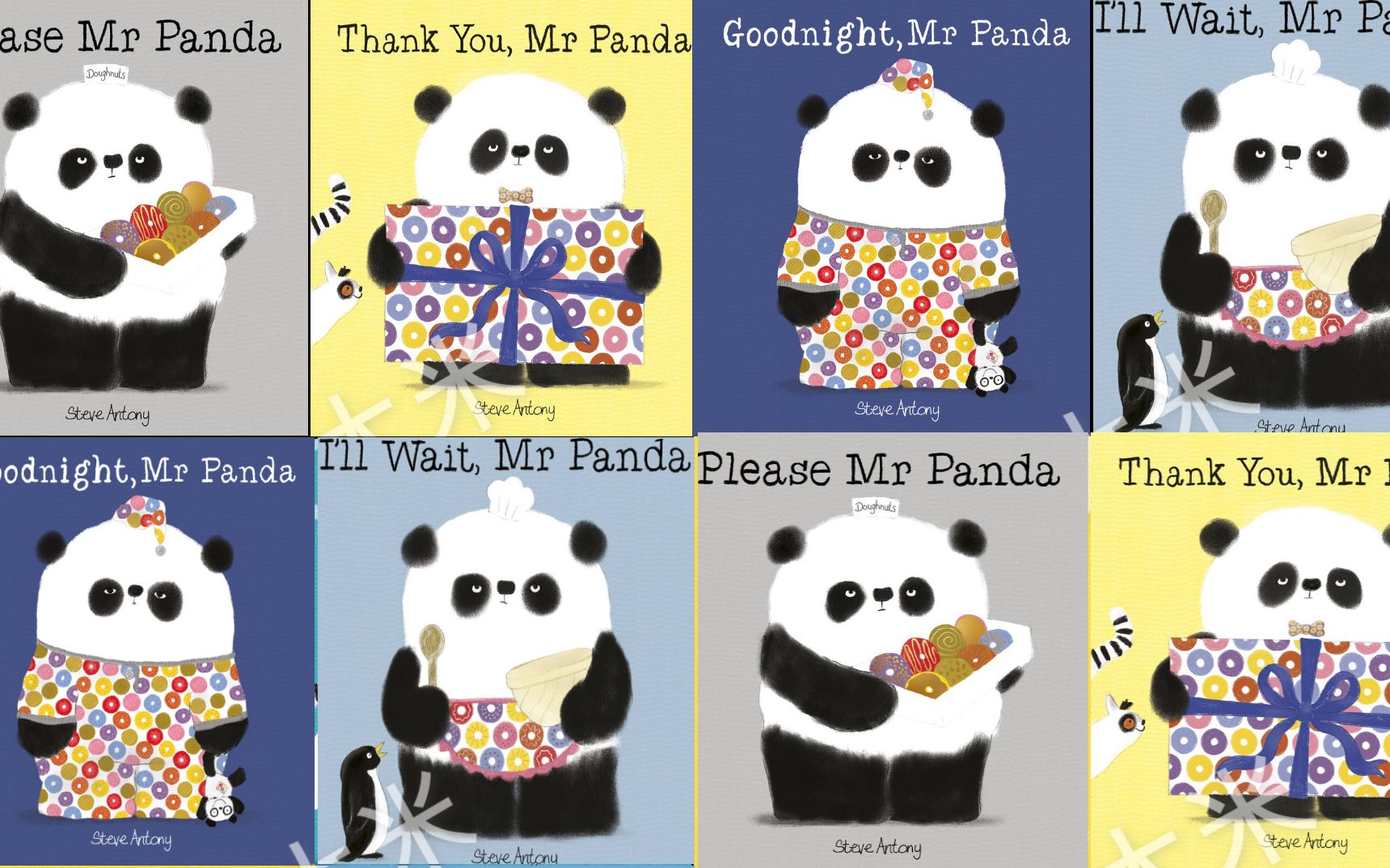 Mr. Panda 熊猫先生礼仪课堂 英文原版绘本4册合集 行为教养|英语启蒙哔哩哔哩bilibili