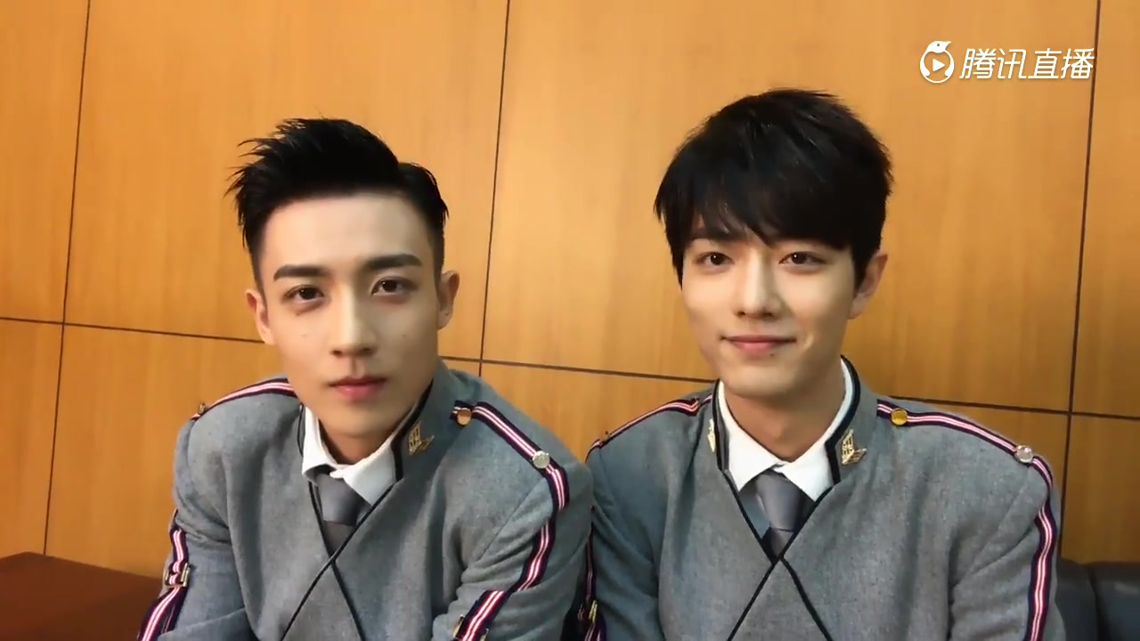 肖战考古系列之二超星星学园161011肖战谷嘉诚腾讯直播大牌密聊