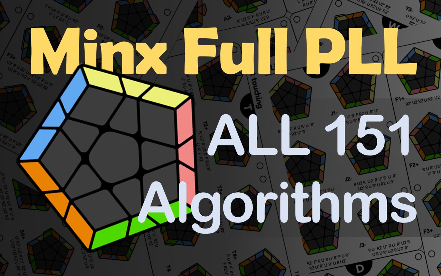 传说中的一步p五魔方pll全公式讲解