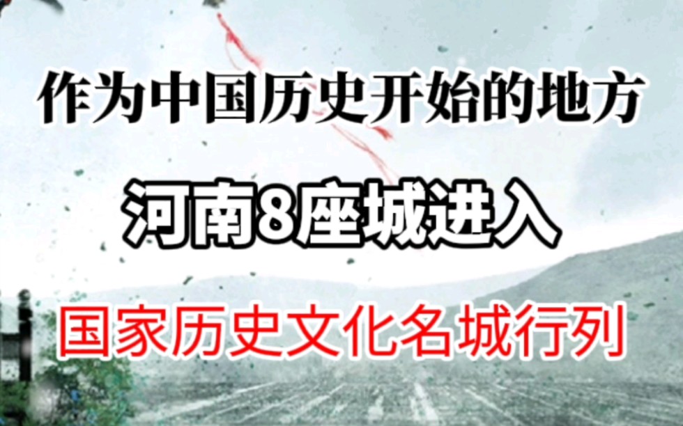 河南是中国历史开始的地方,目前已有8座城进入国家历史文化名城行列!#河南#洛阳#文化#旅游#古城#历史哔哩哔哩bilibili