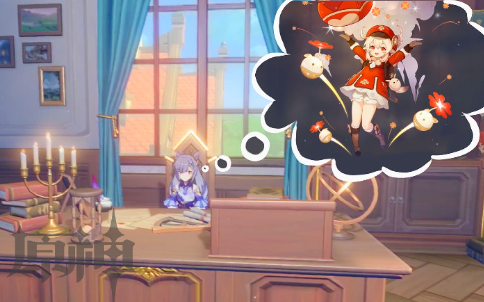 错误示范在琴团长的办公室里抽可莉原神