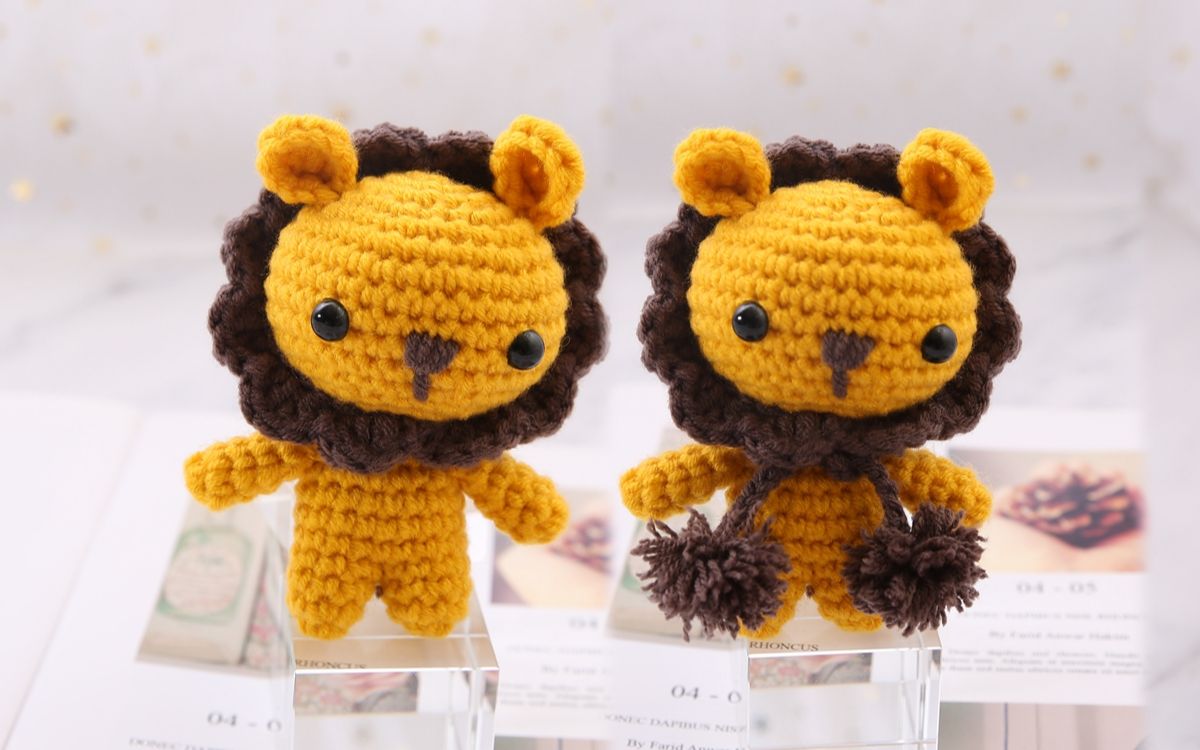 米妈手作迷你小狮子钩针编织教程