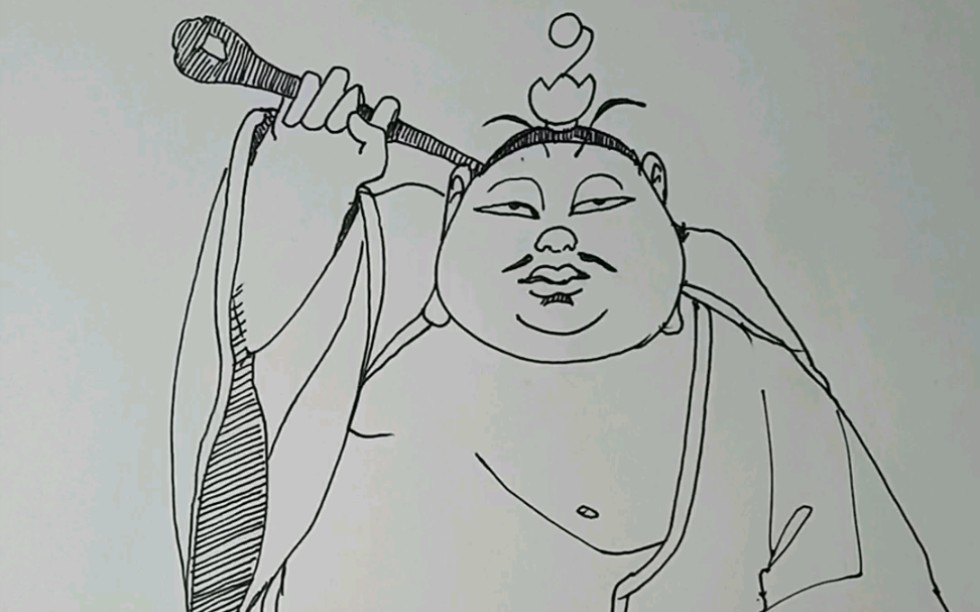 【手绘】魔童哪吒师傅简笔画_哔哩哔哩_bilibili