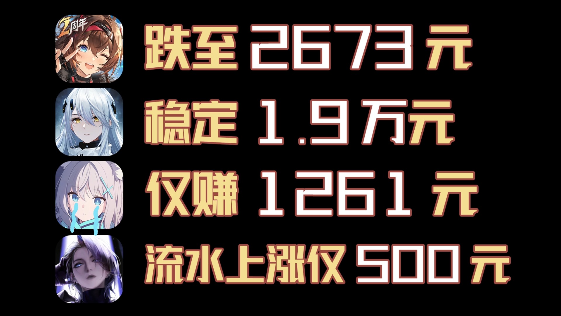 6月11流水!无期迷途日流水上涨但仅1210元?碧蓝档案日流水稳定1200元!深空之眼收入低于少前...哔哩哔哩bilibili