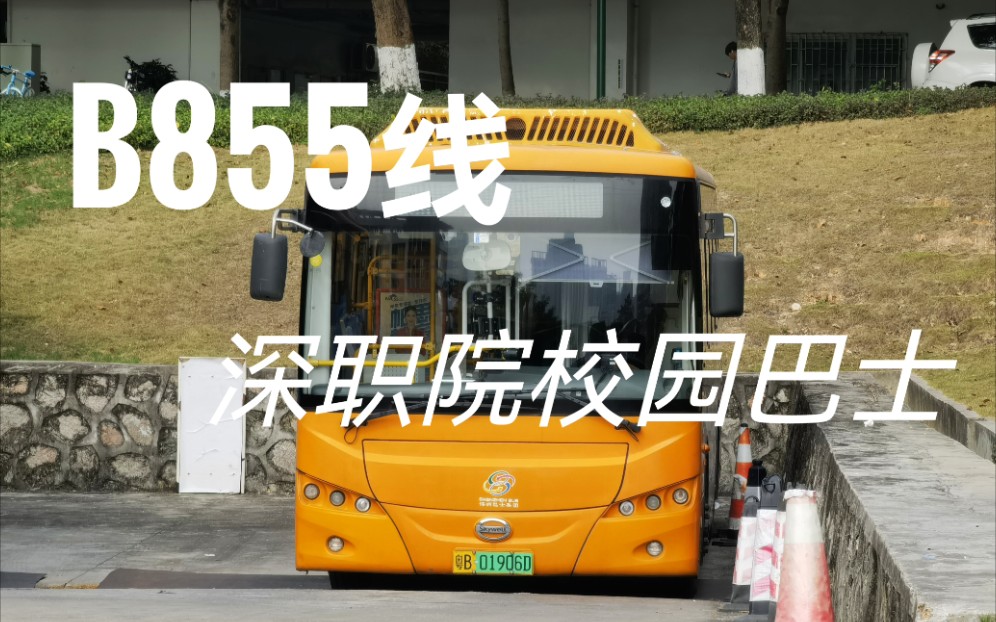 【深圳公交】校园游车河!游遍深职院三校区!B855线全程第一视角前方展望哔哩哔哩bilibili