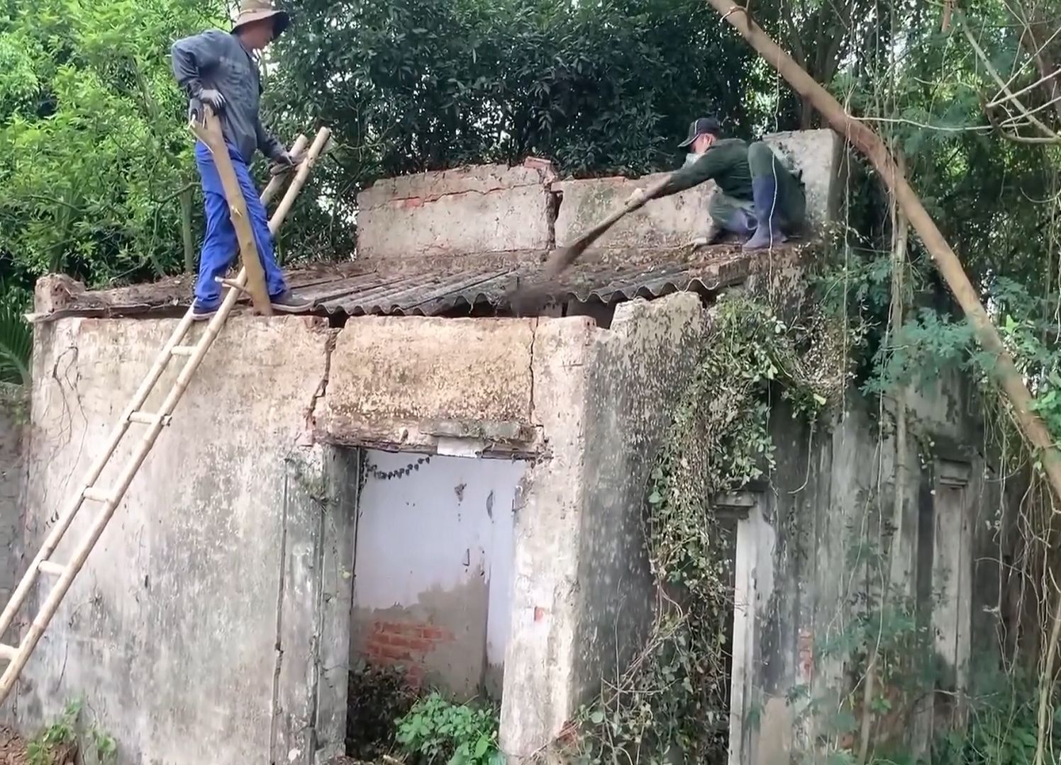 老人留下来的老房子,荒废几十年没人住,为保留宅基地我决定大改造哔哩哔哩bilibili