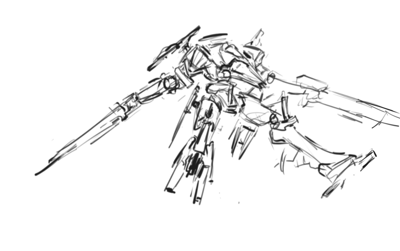 【同人动画】装甲核心断头台草稿练习1