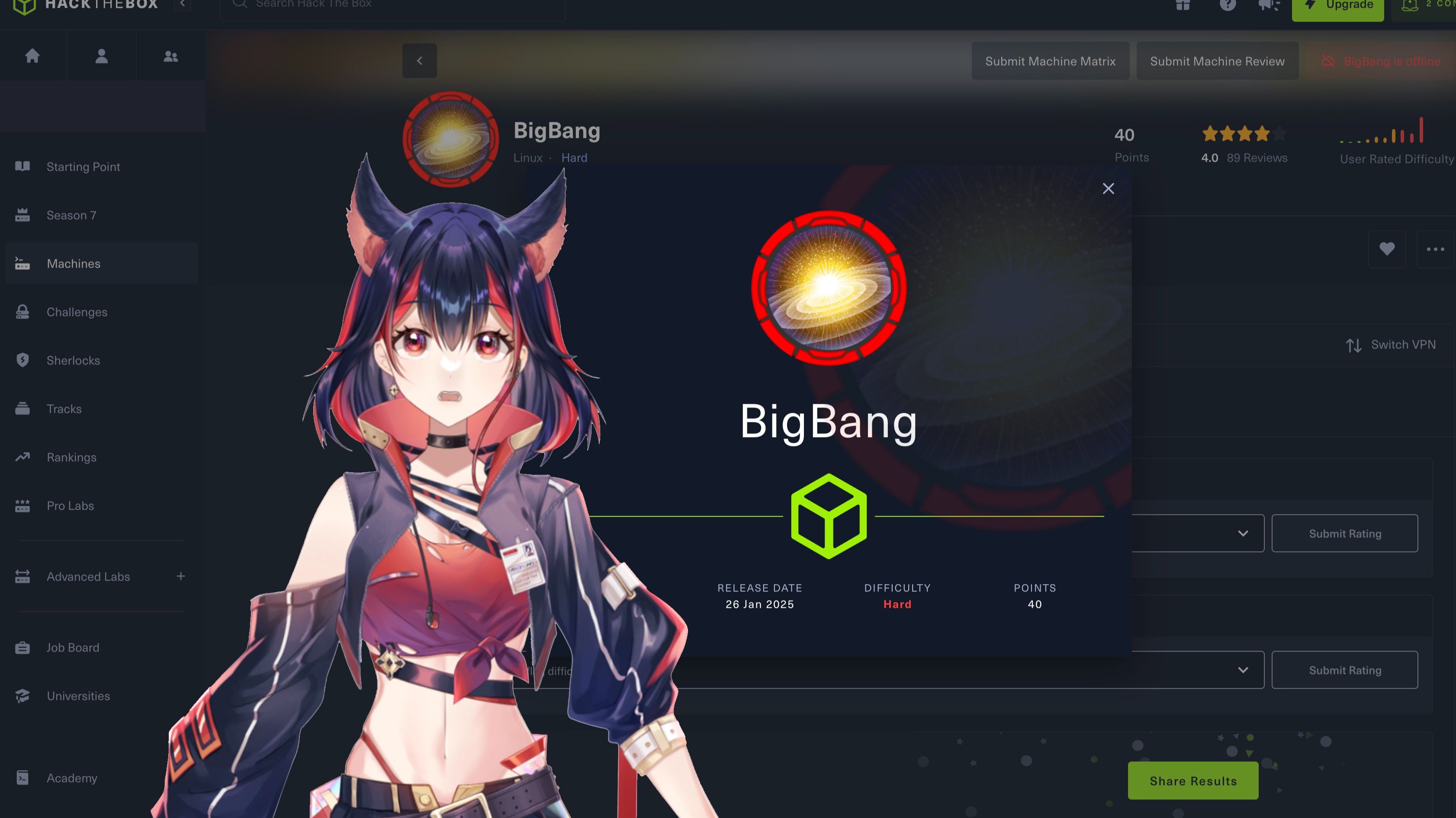 【htb】hackthebox 赛季靶场「bigbang」user&root vwp