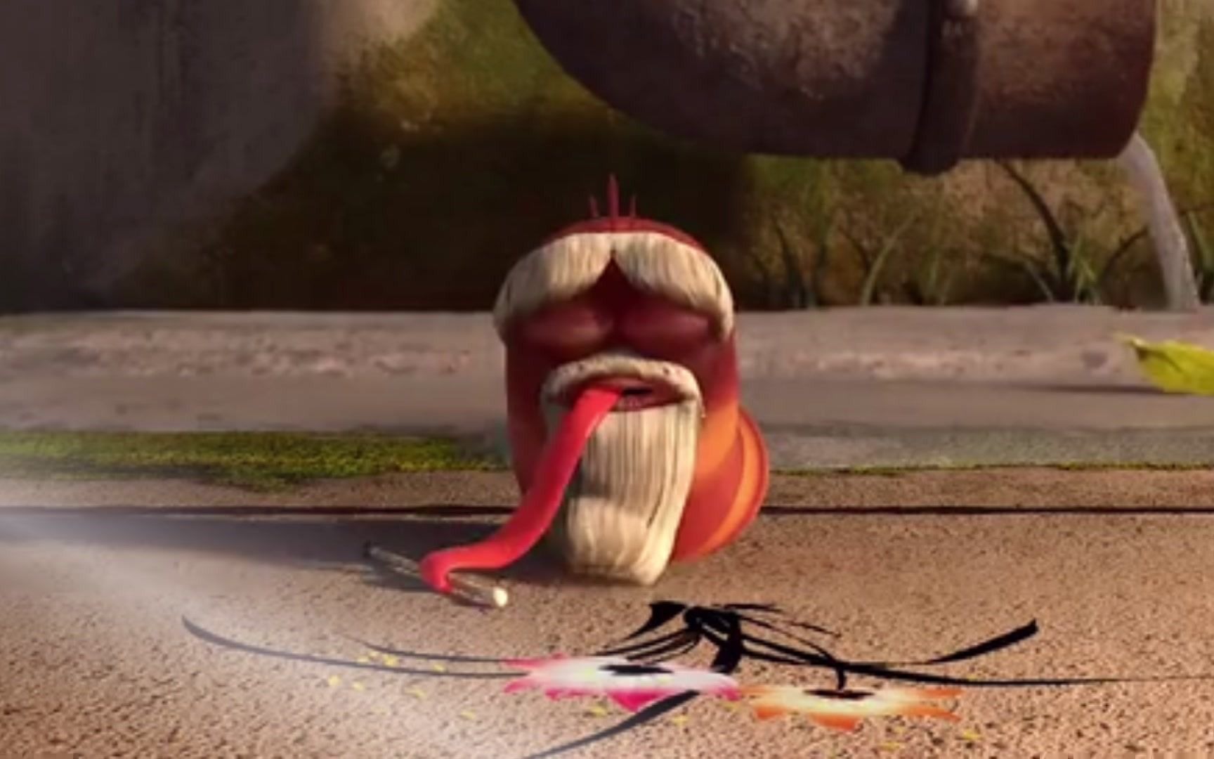 爆笑虫子小红无意喝到神秘绿色液体顿时感觉飘飘欲仙起来