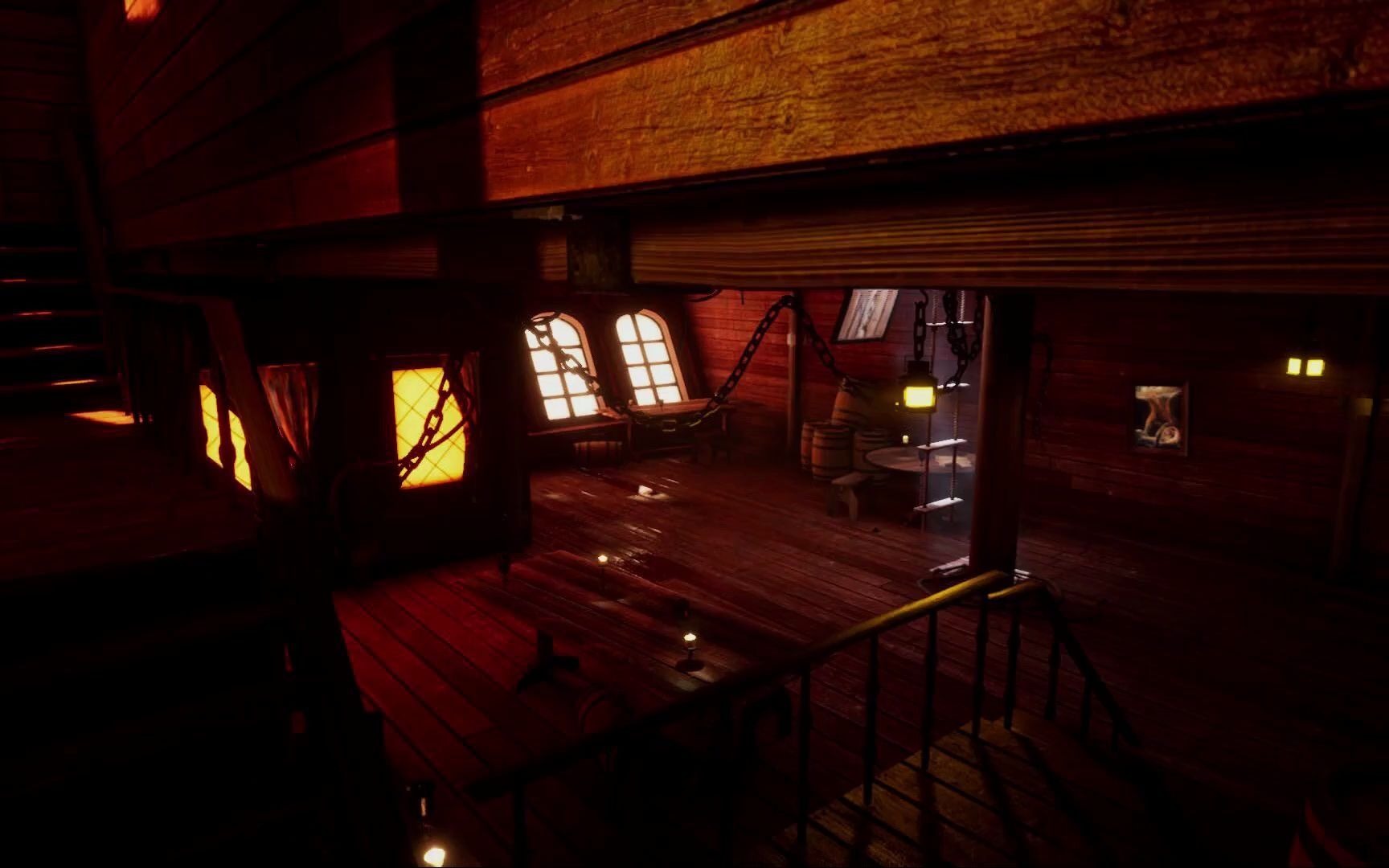 cgalpha-【ue4】海盗船舱资产 pirate ship cabin