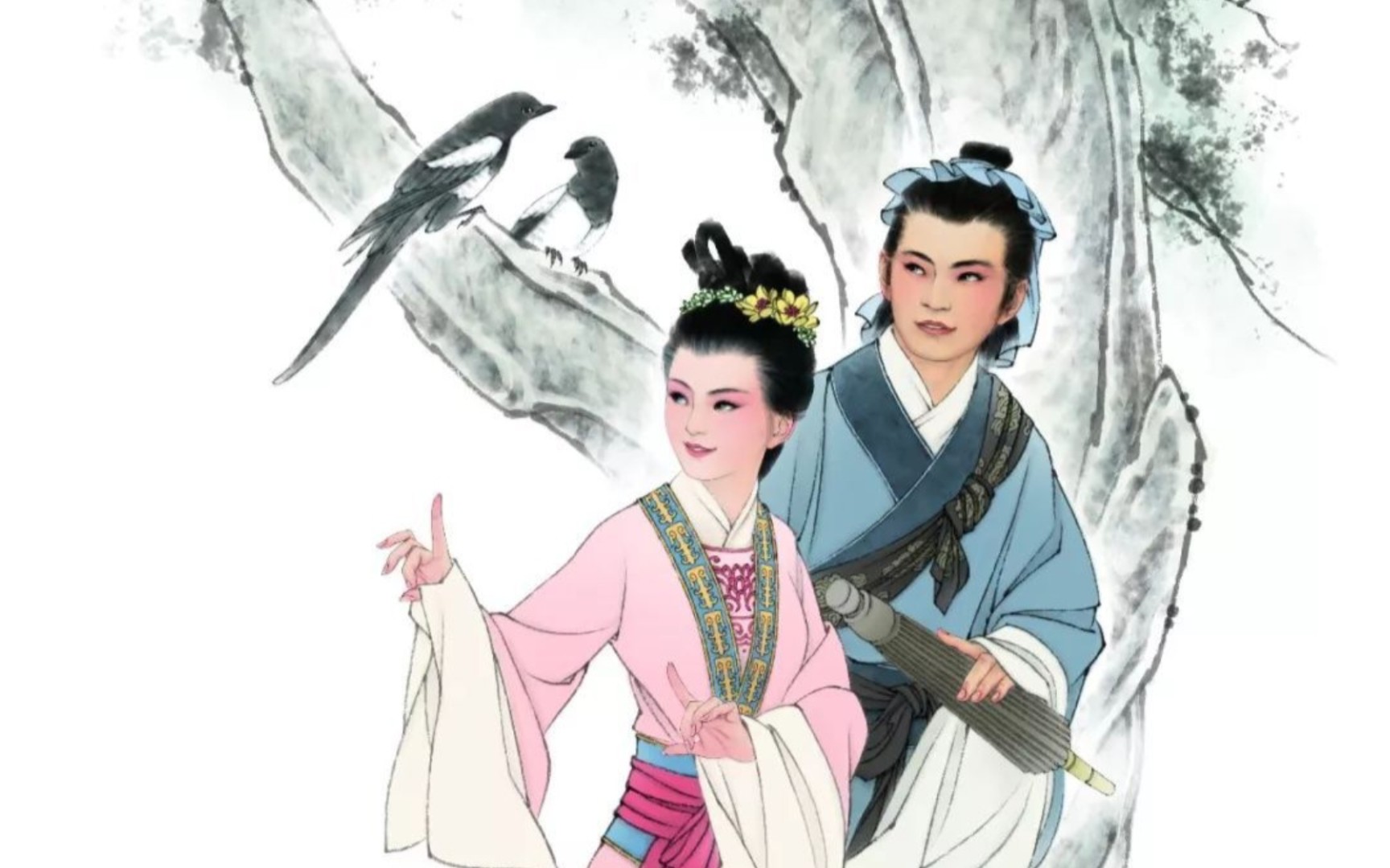 郭霄珍,侯长荣清唱经典黄梅戏《天仙配61树上的鸟儿成双对》片段1