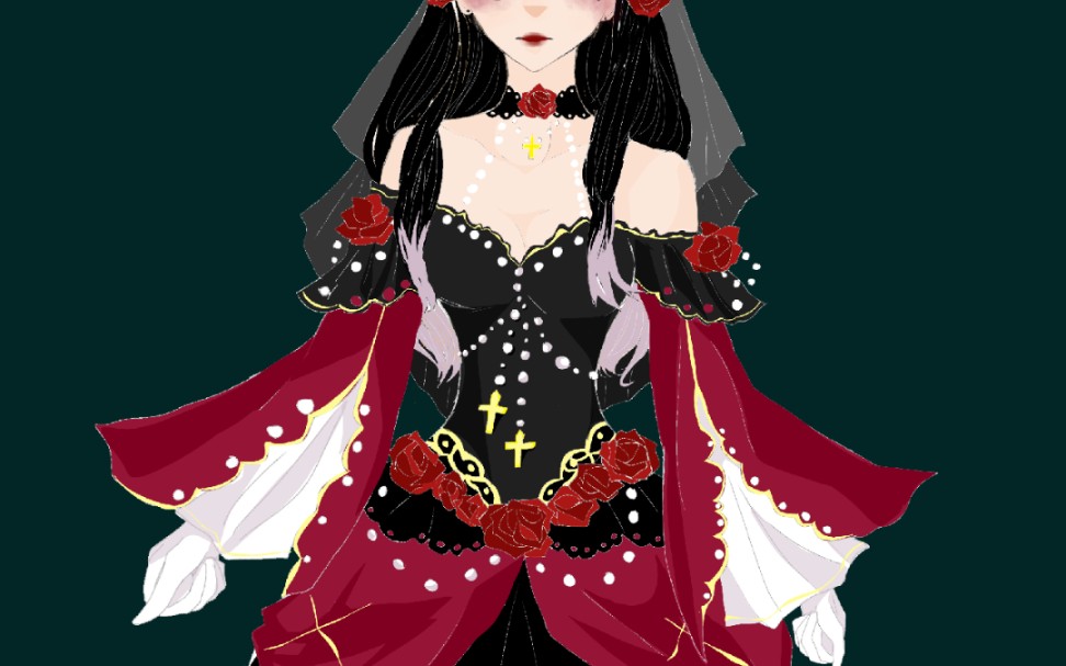 【第五人格】祭司——酒红玫瑰【自设皮】_哔哩哔哩 (゜-゜)つロ 干杯