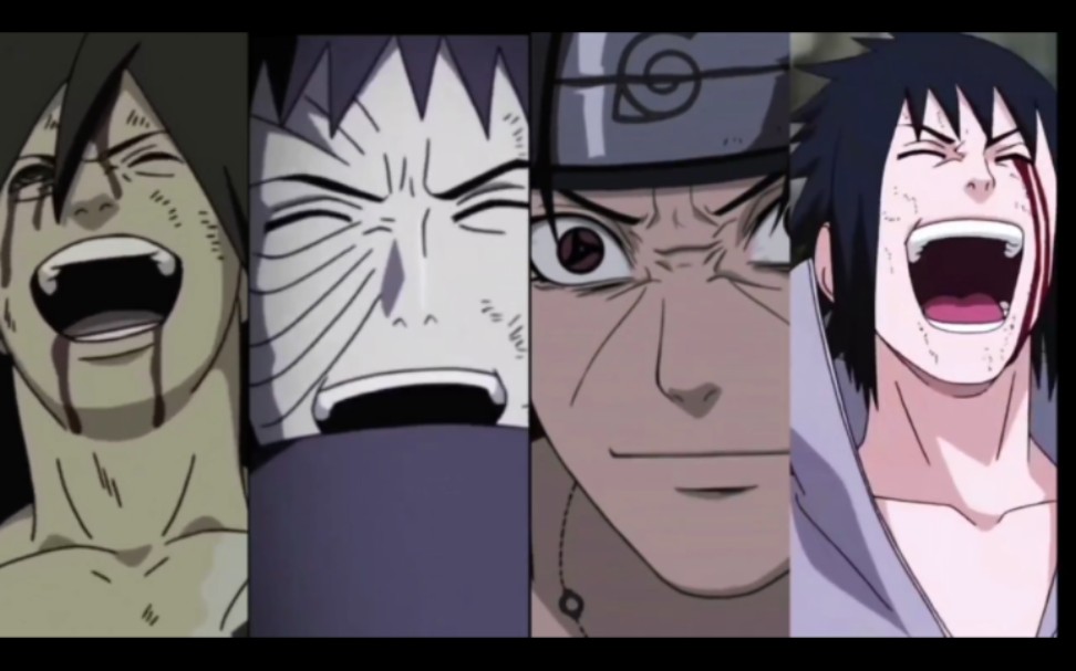 可能笑也是一种无奈吧#宇智波狂笑四杰