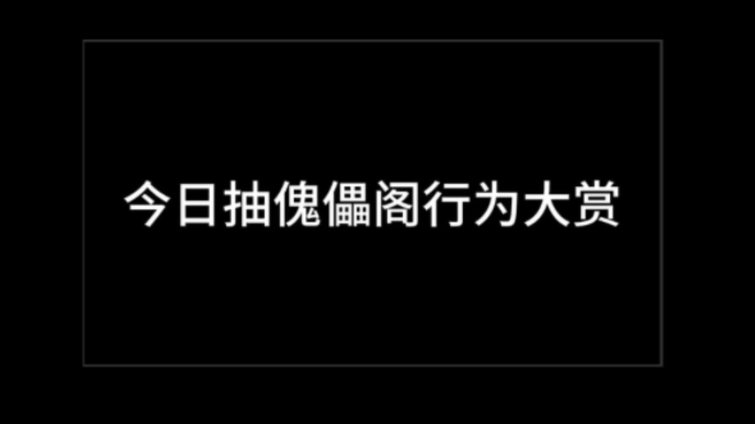 今日抽傀儡阁行为大赏哔哩哔哩bilibili