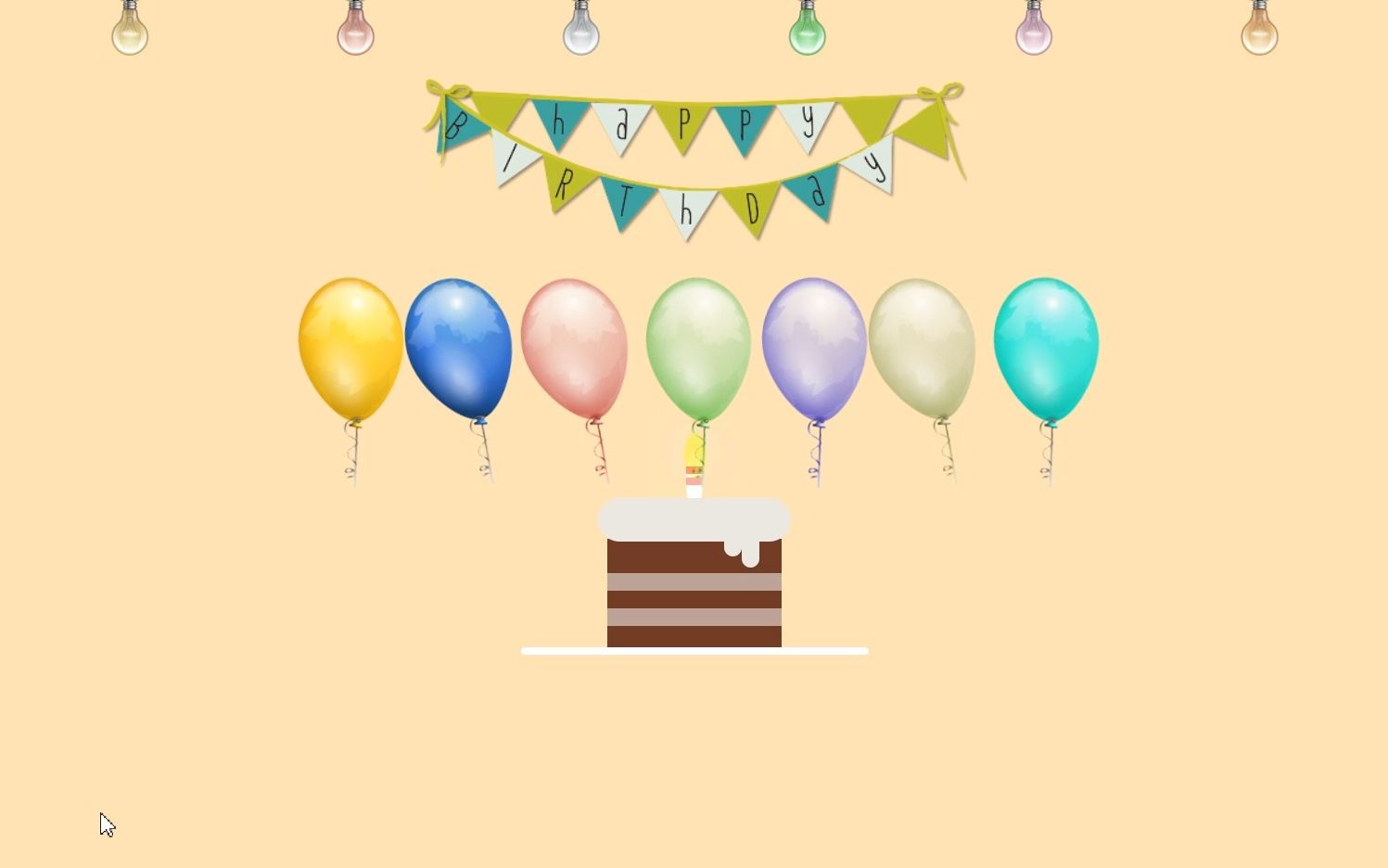 制作一个超具创意的网页生日快乐网页代码 birthday哔哩哔哩bilibili