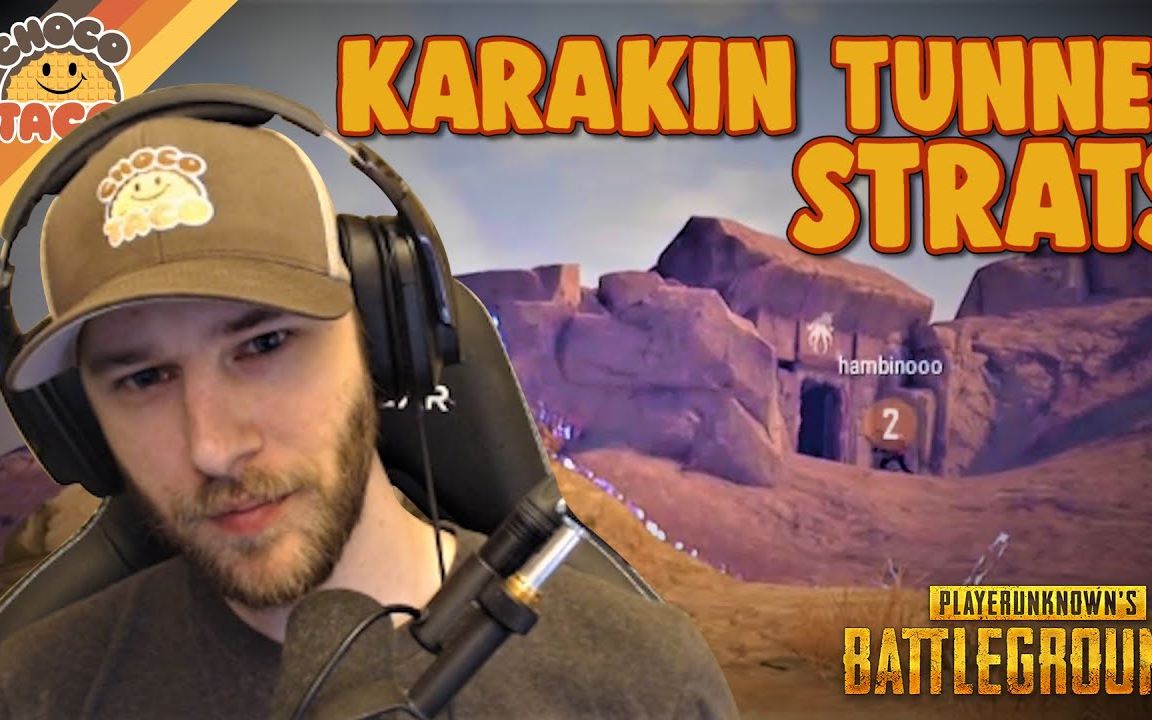 绝地求生字幕chocotaco新图卡拉金地道战被卡毒圈不怕钻地道