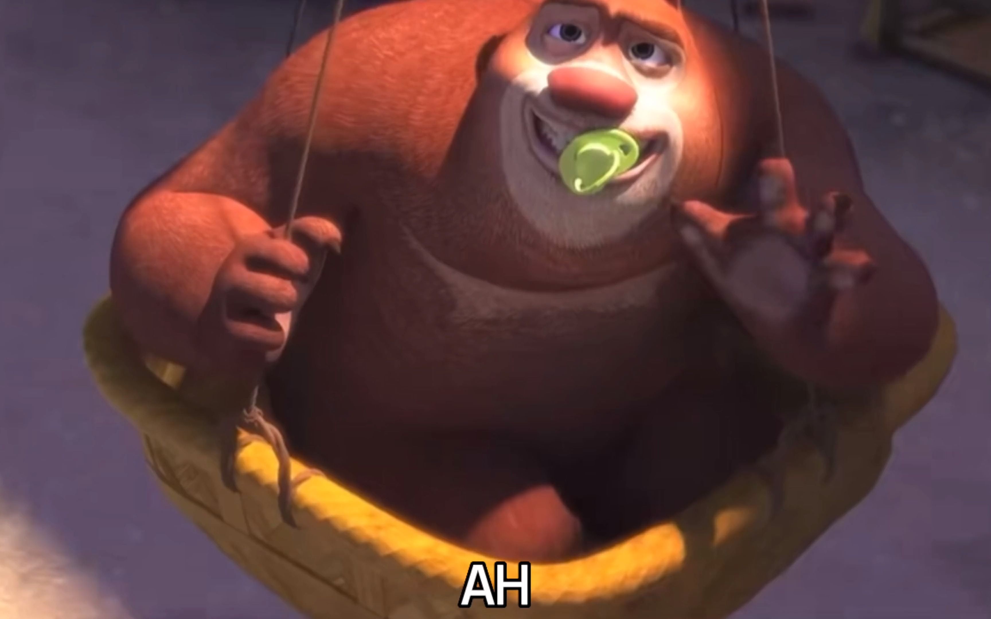 熊出没爆笑操作,光头强抢熊二台词#动漫 #熊出没 #熊大熊二