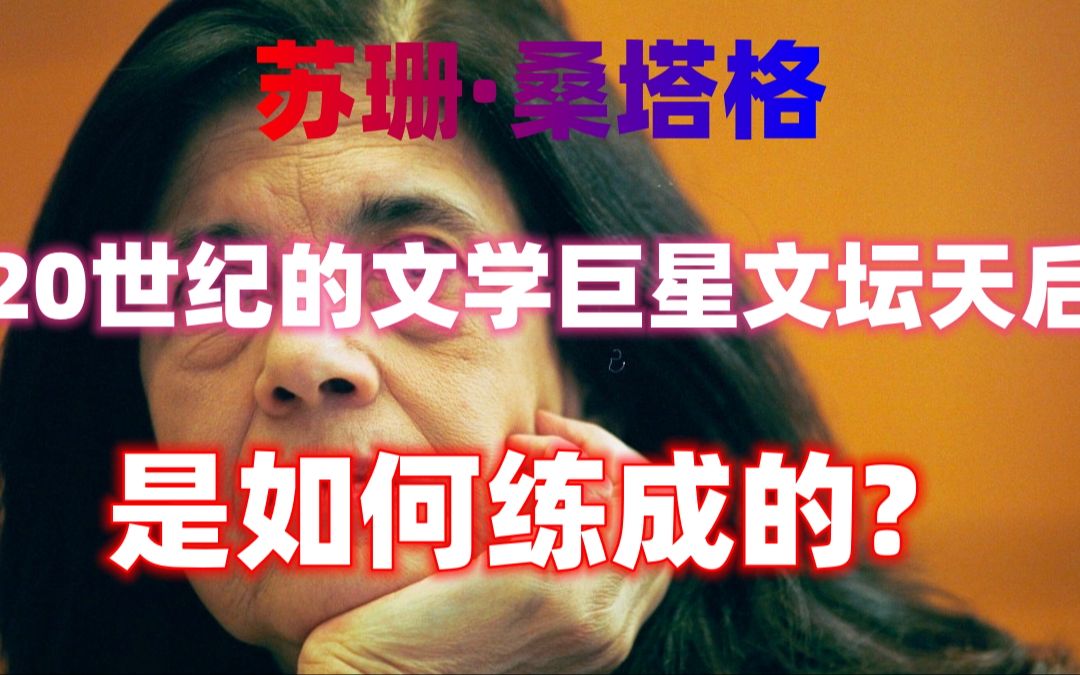 苏珊ⷮŠ桑塔格:20世纪最后一位文学巨星是如何练成的?哔哩哔哩bilibili