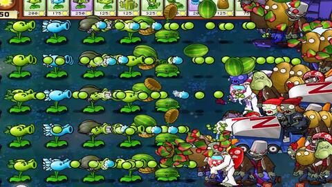 Plants vs Zombies - 99 Gatling Pea vs Winter Melon vs 999 Zombies 